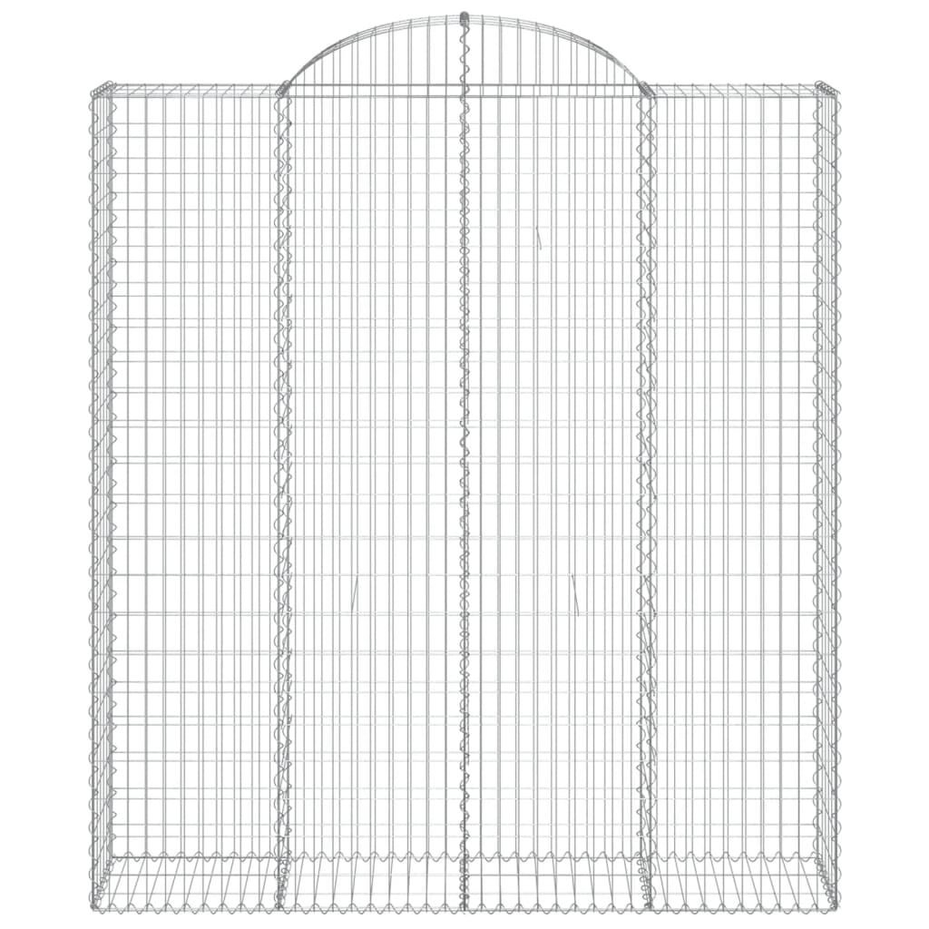vidaXL Συρματοκιβώτια Τοξωτά 14 τεμ. 200x50x220/240 εκ. Γαλβαν. Ατσάλι
