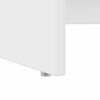vidaXL Γραφείο με ράφι Λευκό 120,5 x 44 x 88,5 εκ Επεξεργασμένο ξύλο