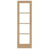 vidaXL Εσωτερική Πόρτα με Γυαλί ORKDAL Καφέ 61 x 198.5 εκ.