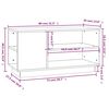 vidaXL Έπιπλο Τηλεόρασης Καφέ Μελί 80x35x40,5 εκ από Μασίφ Ξύλο Πεύκου