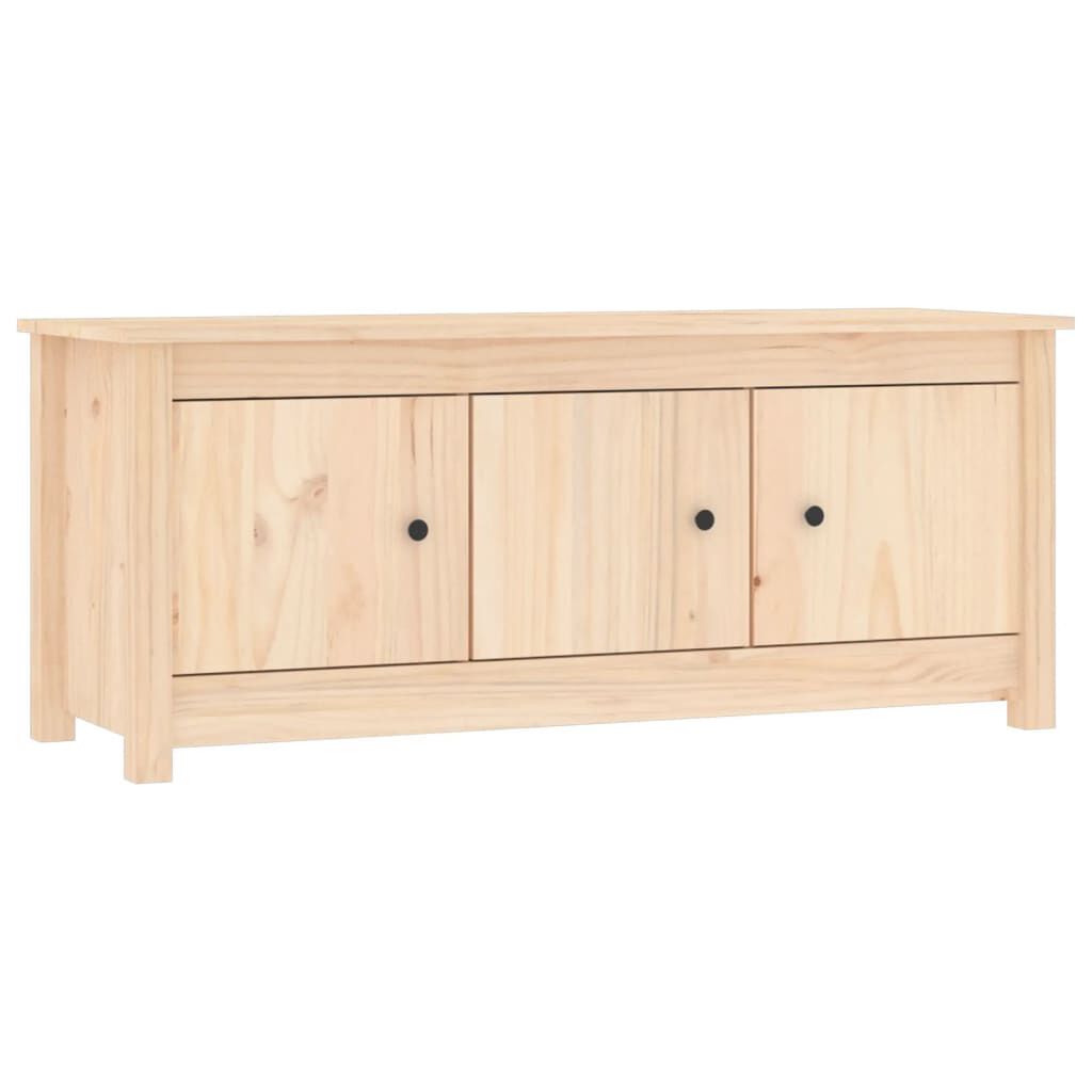 vidaXL Παπουτσοθήκη 110 x 38 x 45,5 εκ. από Μασίφ Ξύλο Πεύκου