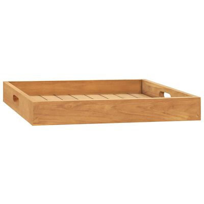 vidaXL Δίσκος Σερβιρίσματος 50 x 50 εκ. από Μασίφ Ξύλο Teak