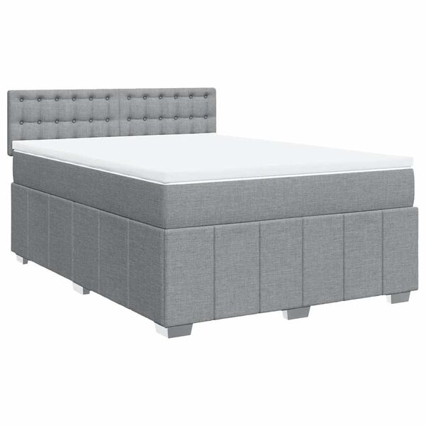 vidaXL &Kappa;&rho;&epsilon;&beta;ά&tau;&iota; Boxspring &mu;&epsilon; &Sigma;&tau;&rho;ώ&mu;&alpha; &Alpha;&nu;&omicron;&iota;&chi;&tau;ό &Gamma;&kappa;&rho;&iota; 140x200 &epsilon;&kappa;. &Upsilon;&phi;&alpha;&sigma;&mu;ά&tau;&iota;&nu;&omicron;