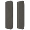 vidaXL Κεφαλάρι με Πτερύγια Σκούρο Γκρι 93x16x78/88 εκ. Βελούδινο
