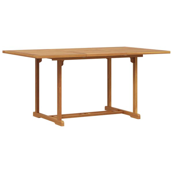 vidaXL Σέτ φαγητού για κήπο 5 pcs Καστανό Μασίφ ξύλο teak
