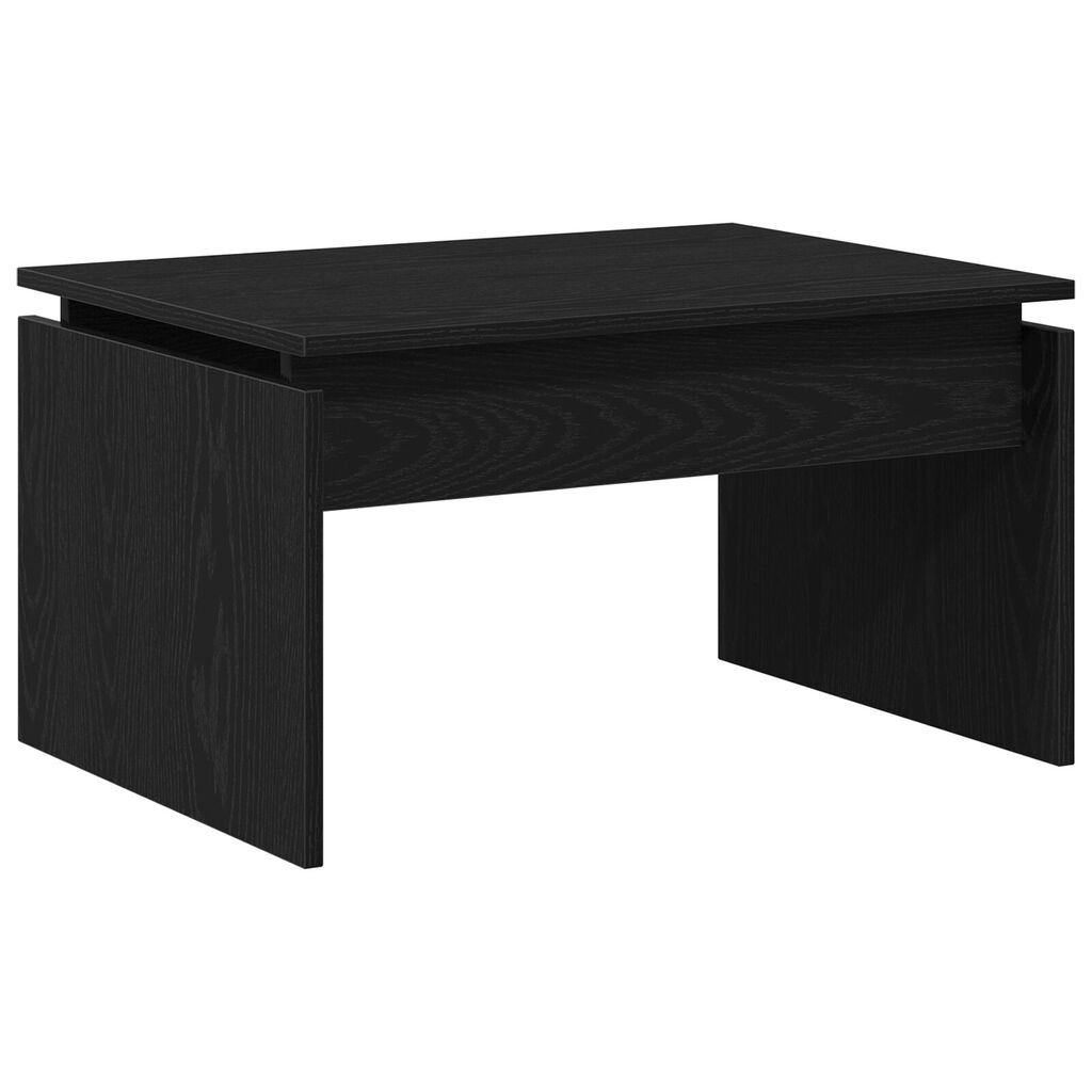 vidaXL Μαύρο Δρυς Τραπέζι Σαλονιού 68x38x50 εκ. Φτιαγμένο από Ξύλο