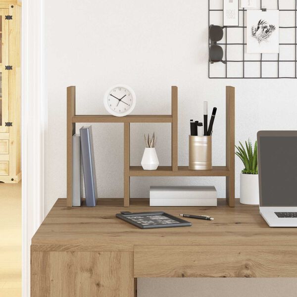 vidaXL Οργανωτής Γραφείου Δρυ 34.5x15.5x35.5 εκ Ξύλο