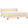 vidaXL &Kappa;&rho;&epsilon;&beta;ά&tau;&iota; Boxspring &mu;&epsilon; &Sigma;&tau;&rho;ώ&mu;&alpha; &Kappa;&rho;&epsilon;&mu; 160x200 &epsilon;&kappa;. &Upsilon;&phi;&alpha;&sigma;&mu;ά&tau;&iota;&nu;&omicron;