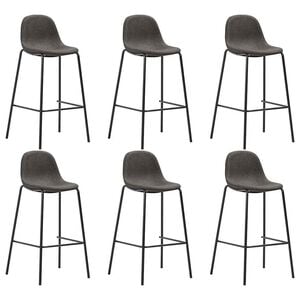 vidaXL &Sigma;&kappa;&alpha;&mu;&pi;ό &Mu;&pi;&alpha;&rho; 6 &tau;&epsilon;&mu;. &Sigma;&kappa;&omicron;ύ&rho;&omicron; &Gamma;&kappa;&rho;&iota; &Upsilon;&phi;&alpha;&sigma;&mu;ά&tau;&iota;&nu;&alpha;