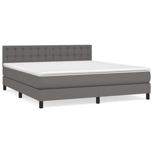 vidaXL &Kappa;&rho;&epsilon;&beta;ά&tau;&iota; Boxspring &mu;&epsilon; &Sigma;&tau;&rho;ώ&mu;&alpha; &Gamma;&kappa;&rho;&iota; 160x200&epsilon;&kappa;. &alpha;&pi;ό &Sigma;&upsilon;&nu;&theta;&epsilon;&tau;&iota;&kappa;ό &Delta;έ&rho;&mu;&alpha;
