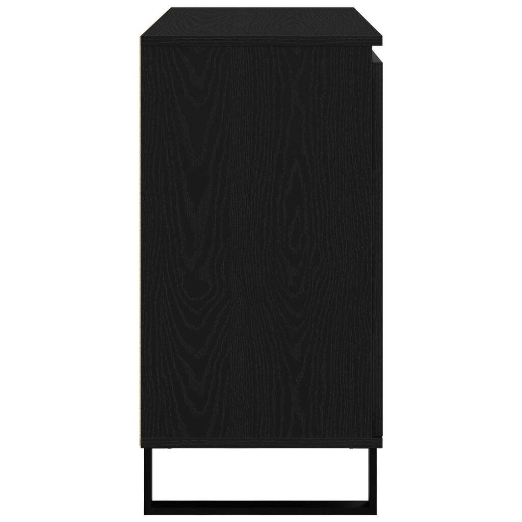 vidaXL Μπουφές Μαύρο Δρυς 104x35x70 εκ Κατασκευασμένο Ξύλο