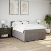 vidaXL &Kappa;&rho;&epsilon;&beta;ά&tau;&iota; Boxspring &mu;&epsilon; &Sigma;&tau;&rho;ώ&mu;&alpha; Taupe 160x200 &epsilon;&kappa;. &Upsilon;&phi;&alpha;&sigma;&mu;ά&tau;&iota;&nu;&omicron;