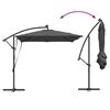 vidaXL Ομπρέλα Cantilever Banana Ανθρακί 249 x 249 x 250 εκ.