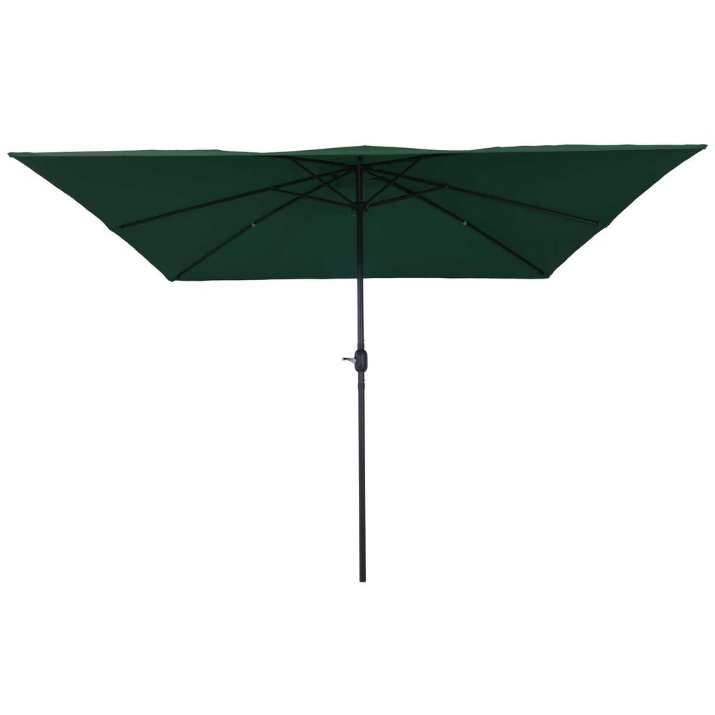 vidaXL Τετράγωνη Ομπρέλα Κηπευτικής 295 x 295 cm Πράσινη
