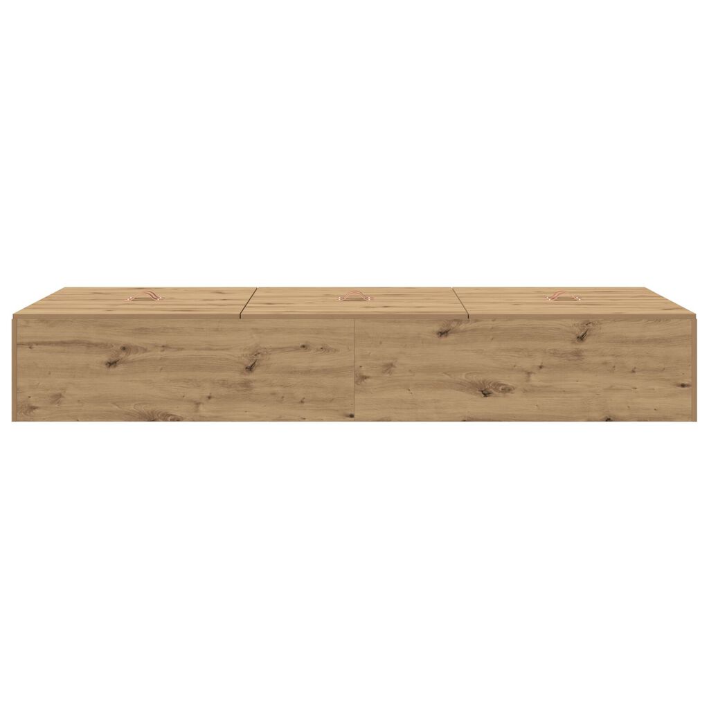 vidaXL Κρεβάτι αποθήκευσης Σκελετός Artisan Oak 90x190 εκ.
