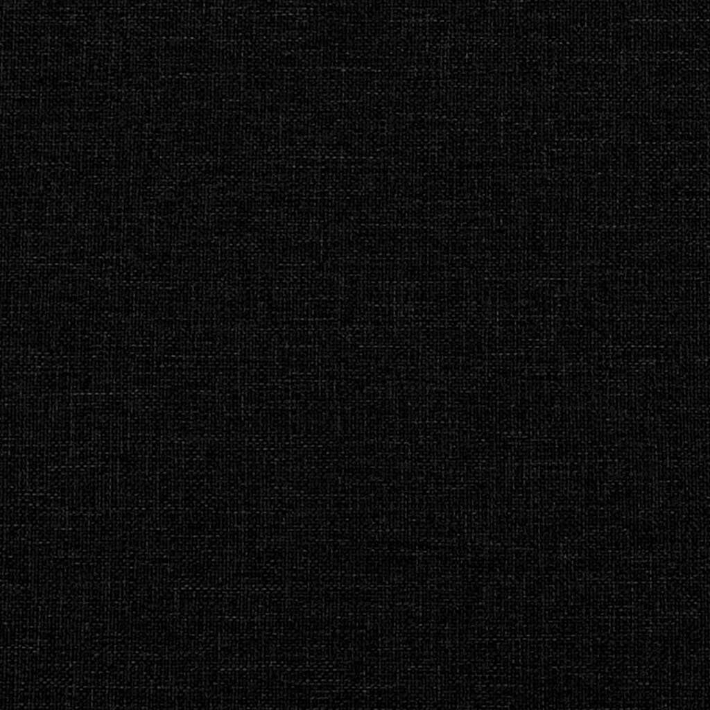 vidaXL Κρεβάτι Boxspring με Στρώμα Μαύρο 140x200 εκ. Υφασμάτινο