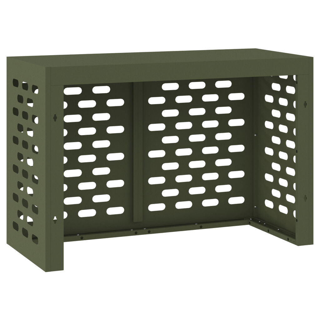 vidaXL Κάλυμμα Κλιματιστικού - Ελιά, 90x40x60 εκ, Χάλυβας