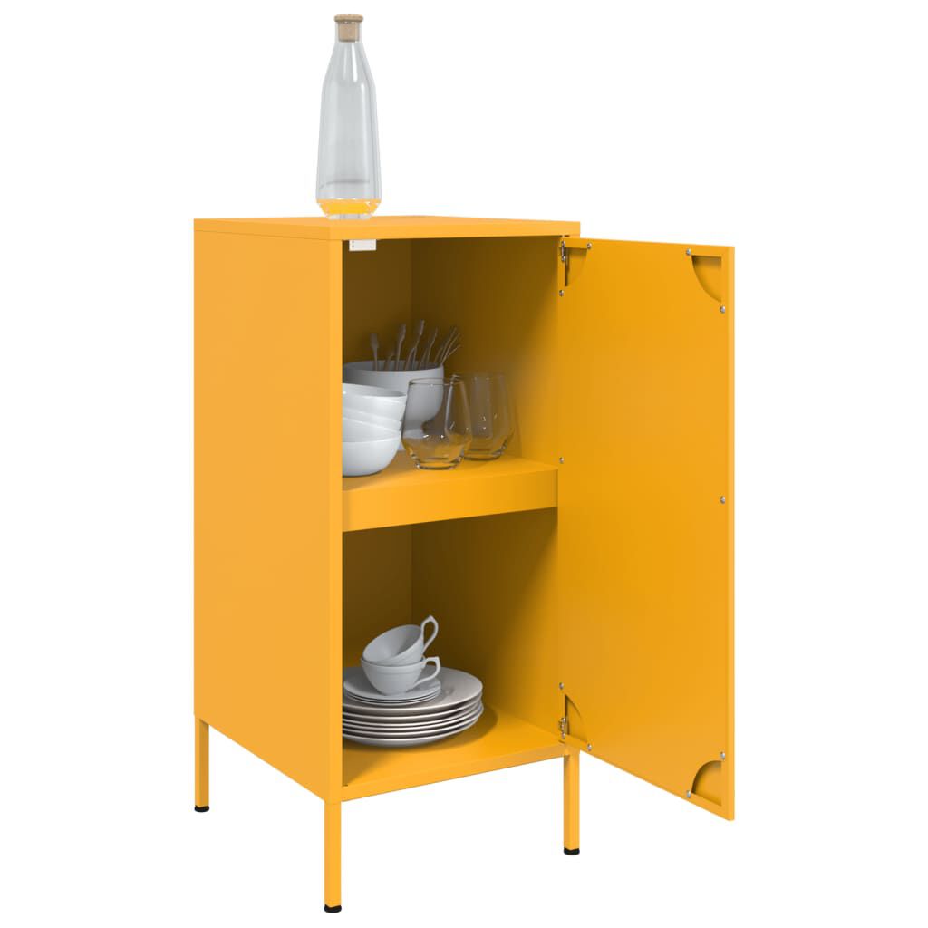 vidaXL Ντουλάπι Μουσταρδί 36x39x79 εκ. από Ατσάλι
