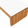 vidaXL Ξαπλώστρα με μαξιλάρι Καφέ 200 x 55 x 94εκ Μασίφ ξύλο ακακίας