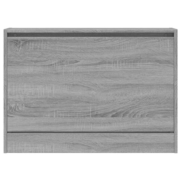 vidaXL Παπουτσοθήκη Γκρι Sonoma 80x21x57 εκ. από Επεξεργ. Ξύλο