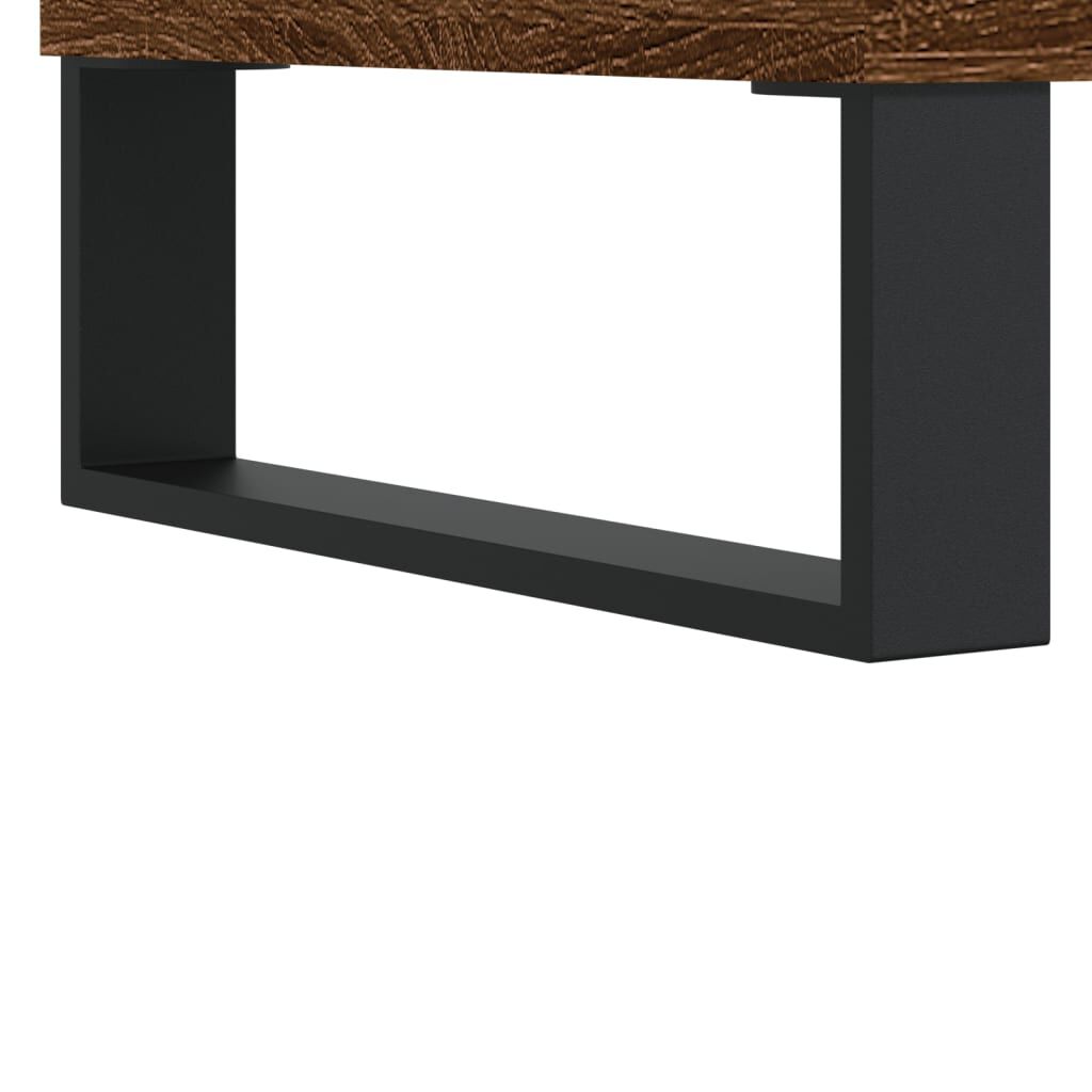 vidaXL Έπιπλο Δίσκων Καφέ Δρυς 100x38x48 εκ. από Επεξεργασμένο Ξύλο
