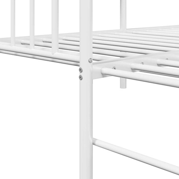 Κρεβάτι Daybed vidaXL 75x190 cm από Ατσάλι σε Λευκό