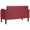 vidaXL Καναπές Loveseat Μπορντό 110 εκ. Συνθετικό δέρμα