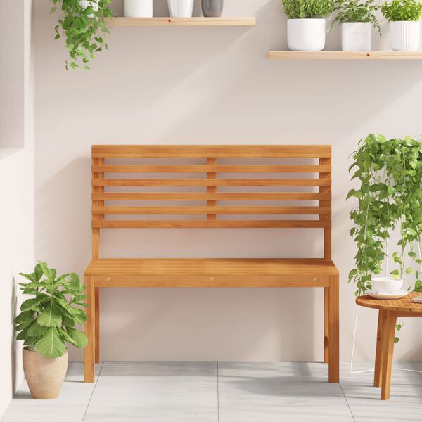 vidaXL Παγκάκι κήπου Καφέ 100 x 50 x 91 εκ. Μασίφ ξύλο ακακίας