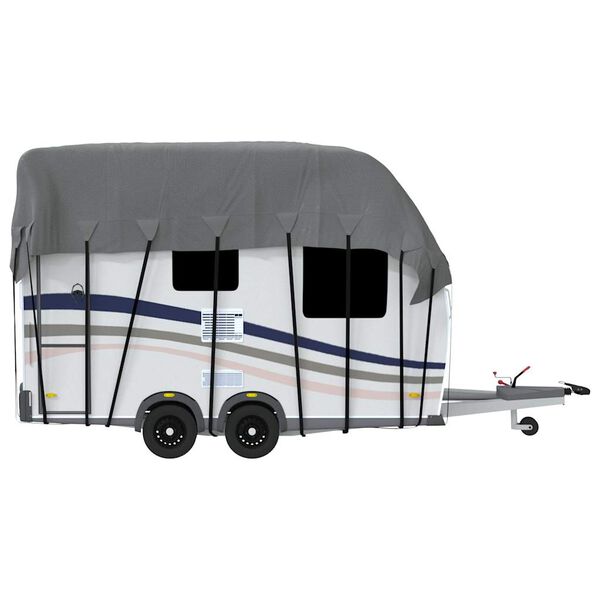 vidaXL Κάλυψη οροφής τροχόσπιτου Γκρι 500x300 cm Μη υφασμένο ύφασμα