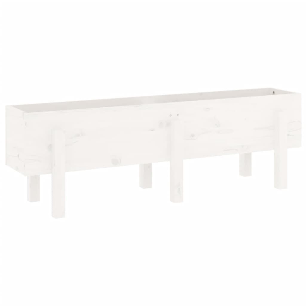 vidaXL Ζαρντινιέρα Υπερυψωμένη 121 x 30 x 38 εκ. από Μασίφ Ξύλο Πεύκου