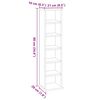vidaXL Έπιπλο για CD Καφέ Δρυς 21 x 20 x 88 εκ. από Επεξεργασμένο Ξύλο