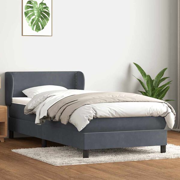 vidaXL &Kappa;&rho;&epsilon;&beta;ά&tau;&iota; Boxspring &mu;&epsilon; &Sigma;&tau;&rho;ώ&mu;&alpha; &Sigma;&kappa;&omicron;ύ&rho;&omicron; &Gamma;&kappa;&rho;&iota; 90x210 &epsilon;&kappa;. &Beta;&epsilon;&lambda;&omicron;ύ&delta;&iota;&nu;&omicron;