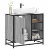 vidaXL Ντουλάπι νιπτήρα μπάνιου γκρι Sonoma 65x33x60 cm