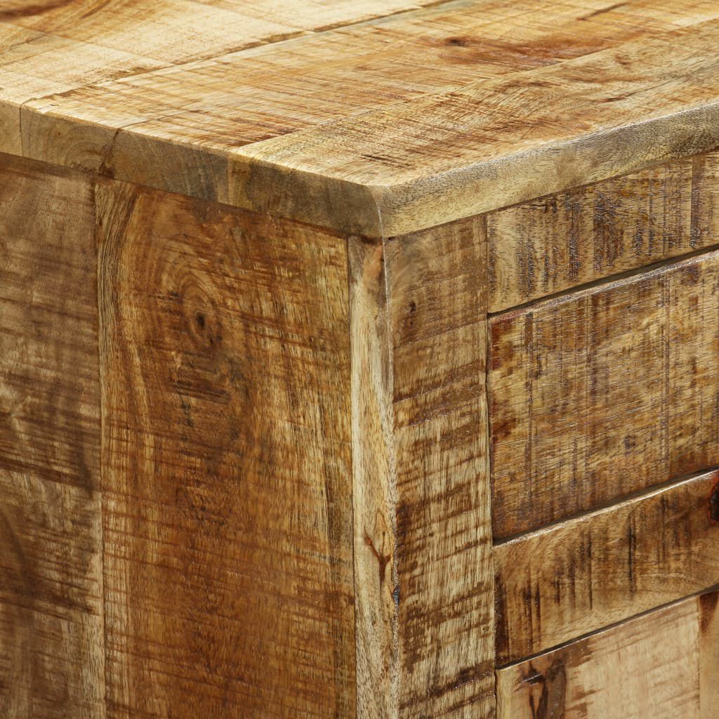 vidaXL Συρταριέρα με 2 Συρτάρια και 1 Ντουλάπι Ακατέργαστο Ξύλο Μάνγκο