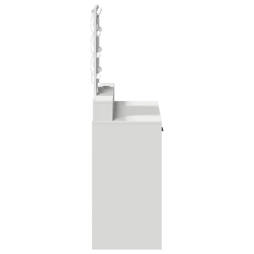 vidaXL Τουαλέτα με Φωτισμό LED Λευκή 79x41x140 εκ.