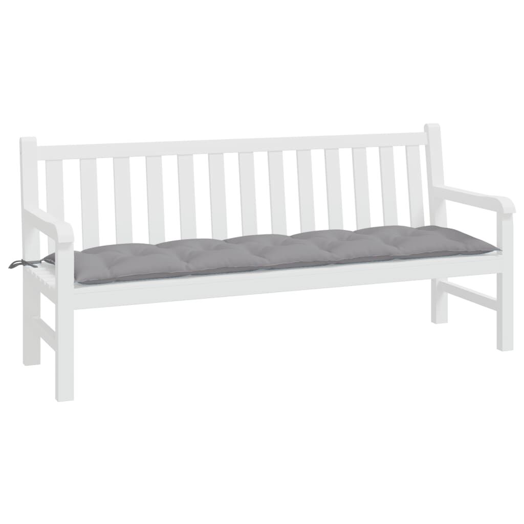 vidaXL Μαξιλάρι Πάγκου Κήπου Γκρι 180x50x7 εκ. Ύφασμα Oxford