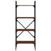 vidaXL Βιβλιοθήκη 4 Επιπέδων Καφέ Δρυς 56x31,5x138,5 εκ. Επεξεργ. Ξύλο