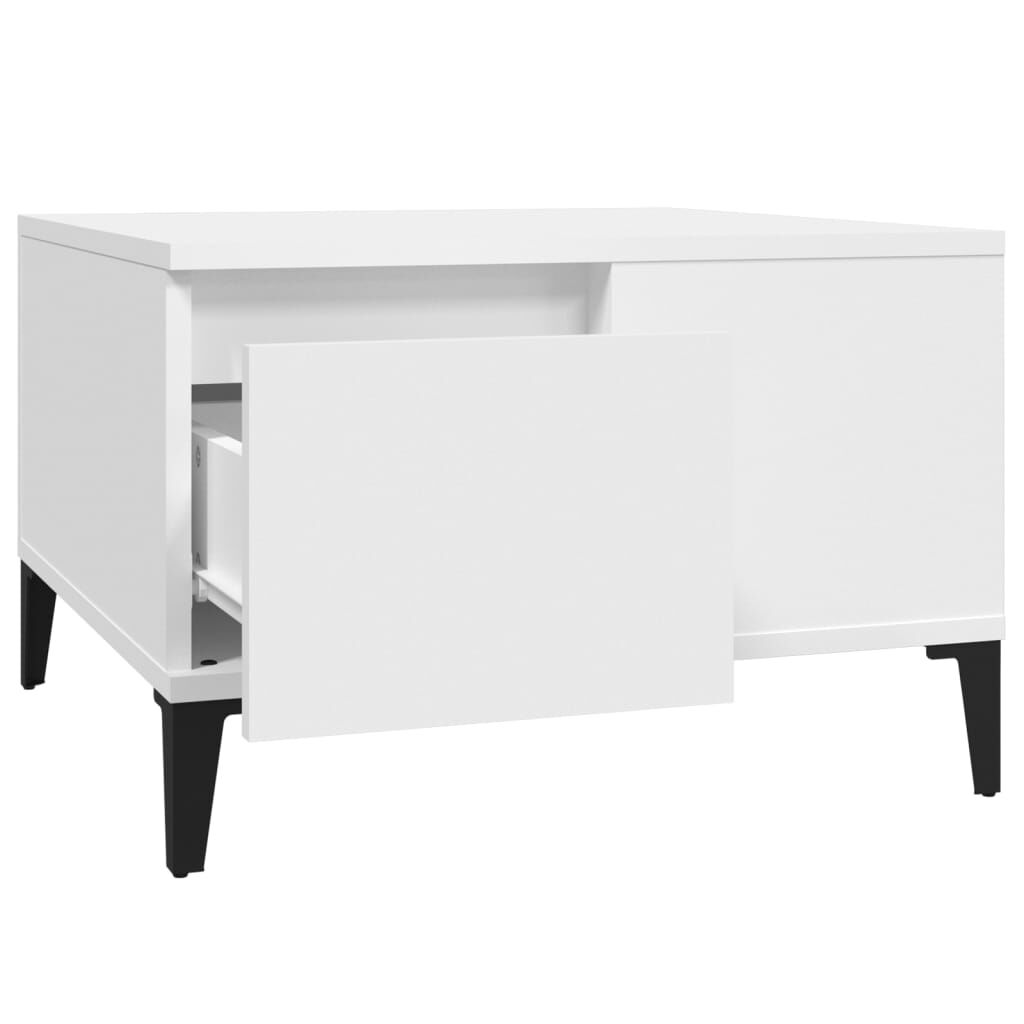 vidaXL Τραπεζάκι Σαλονιού Λευκό 55x55x36,5 εκ. από Επεξεργασμένο Ξύλο