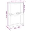 vidaXL Ραφιέρα Ελαστικών 120 x 40 x 180 εκ. από Μασίφ Ξύλο Πεύκου