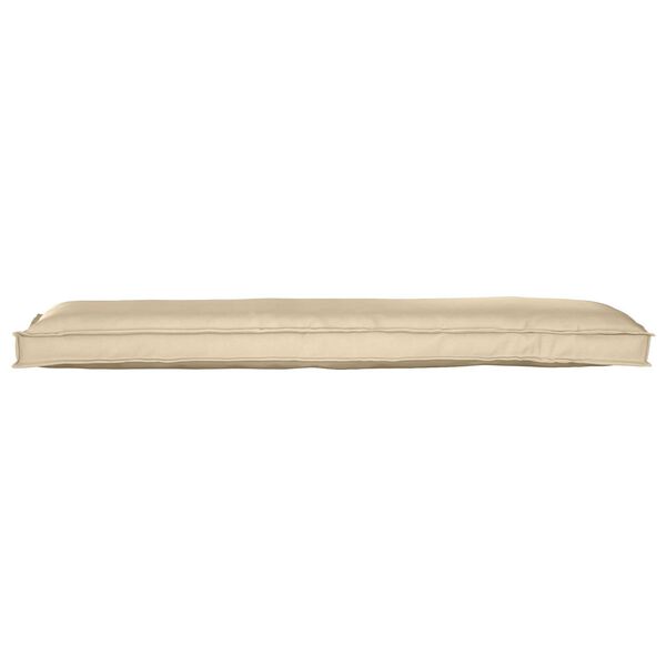 vidaXL Μαξιλάρια Παλέτας για Πάγκο 2 τεμ Μπεζ 150x40x8 εκ Υφάσματος Oxford