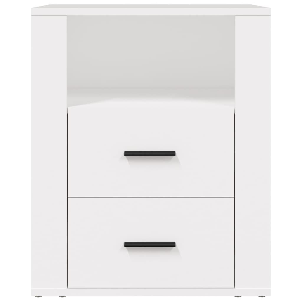 vidaXL Κομοδίνο Λευκό 50 x 36 x 60 εκ. από Επεξεργασμένο Ξύλο