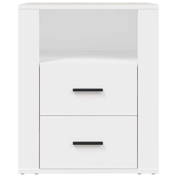 vidaXL Κομοδίνο Λευκό 50 x 36 x 60 εκ. από Επεξεργασμένο Ξύλο