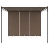 vidaXL Κιόσκι Κήπου Taupe 3 x 3 x 2,25 μ. με Πλαϊνή Κουρτίνα
