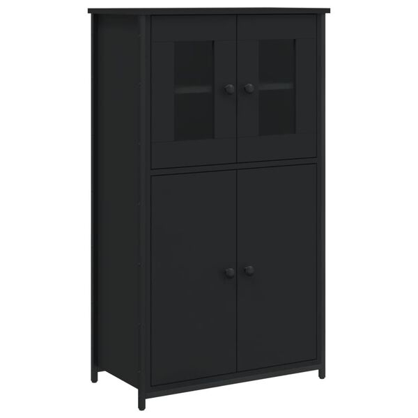 vidaXL Ντουλάπι Μαύρο 62x32x106,5 εκ. από Επεξεργασμένο Ξύλο