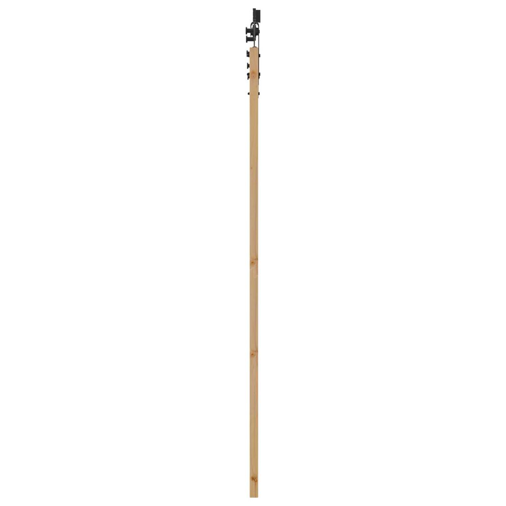 vidaXL Ολισθητή Πόρτα Καφέ 78 x 202 εκ. Ξύλο και μέταλλο