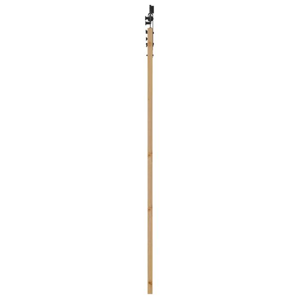 vidaXL Ολισθητή Πόρτα Καφέ 78 x 202 εκ. Ξύλο και μέταλλο