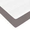 vidaXL Οθωμανικό κρεβάτι με στρώμα Taupe 140x200cm ύφασμα