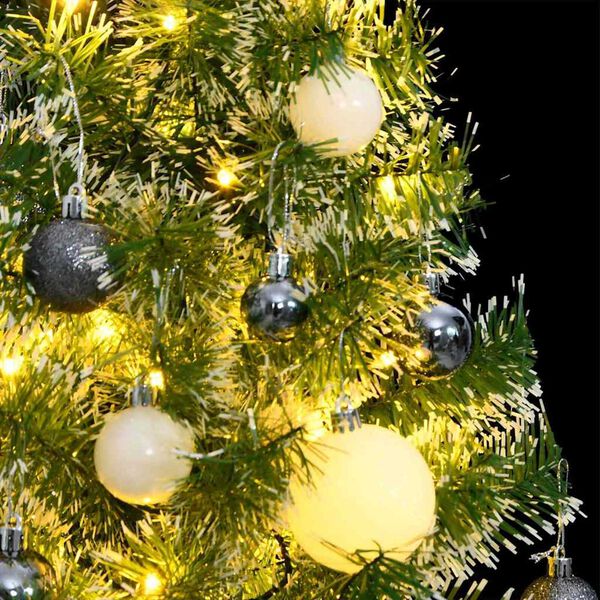 vidaXL Χριστουγεν. Δέντρο Τεχνητό με 150 LED/Χιόνι/ Μπάλες 120 εκ.