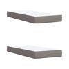 vidaXL &Kappa;&rho;&epsilon;&beta;ά&tau;&iota; Boxspring &mu;&epsilon; &Sigma;&tau;&rho;ώ&mu;&alpha; Taupe 200x200 &epsilon;&kappa;. &Upsilon;&phi;&alpha;&sigma;&mu;ά&tau;&iota;&nu;&omicron;