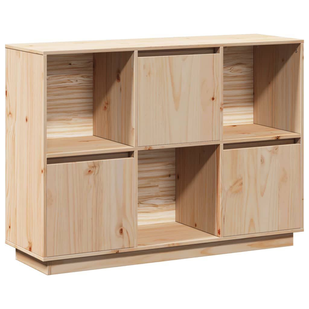 vidaXL Ντουλάπι 110,5x35x80 εκ. από Μασίφ Ξύλο Πεύκου
